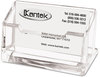 A Picture of product KTK-AD30 Kantek Clear Acrylic Business Card Holder,  Capacity 80 Cards, Clear