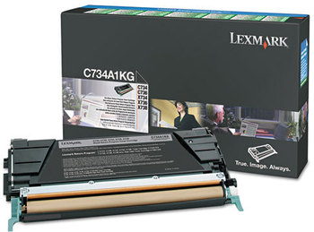 Lexmark™ X746H1KG, X746A1YG, X746A1MG, X746A1CG Toner,  12000 Page-Yield, Black