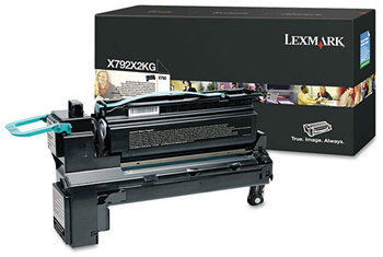 Lexmark™ X792X2YG-X792X1KG Toner,  20,000 Page-Yield, Black