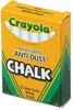 A Picture of product CYO-501402 Crayola® Anti-Dust® Chalk,  White, 12 Sticks/Box