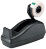 A Picture of product MMM-C40BK Scotch® Deluxe Desk Tape Dispenser with Attached 1" Core,  Attached 1" Core, Heavily Weighted, Black