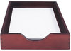 A Picture of product CVR-07213 Carver™ Hardwood Stackable Desk Trays,  Mahogany