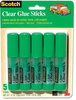 A Picture of product MMM-6008CGS5 Scotch® Wrinkle-Free Glue Stick,  .27 oz, Stick, 5/Pack
