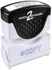 A Picture of product COS-035581 ACCUSTAMP2® Pre-Inked Shutter Stamp with Microban®,  Blue, COPY, 1 5/8 x 1/2