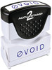 A Picture of product COS-035584 ACCUSTAMP2® Pre-Inked Shutter Stamp with Microban®,  Blue, VOID, 1 5/8 x 1/2