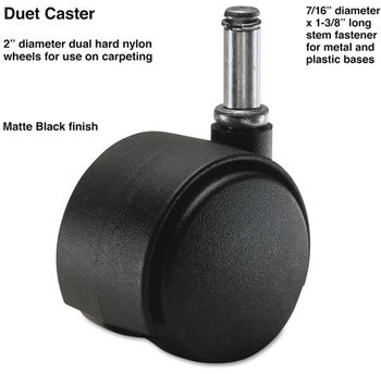 Master Caster® Duet Dual Wheels,  Nylon, C Stem, 110 lbs./Caster, 5/Set