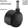 A Picture of product MAS-64426 Master Caster® Duet Dual Wheels,  Nylon, C Stem, 110 lbs./Caster, 5/Set