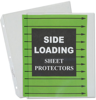 C-Line® Side Loading Polypropylene Sheet Protector,  Clear, 2", 11 x 8 1/2, 50/BX