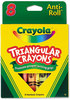 A Picture of product CYO-524008 Crayola® Triangular Crayons,  8 Colors/Box