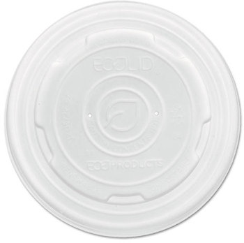 Eco-Products® World Art™ PLA-Laminated Soup Container Lids,  Fits 8oz sizes, 50/PK, 20 PK/CT