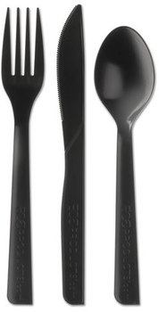 Eco-Products® Blue Stripe™ 100% Recycled Content Cutlery Kits,  250/CT