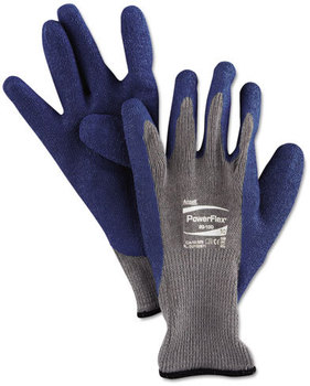 AnsellPro PowerFlex® Multi-Purpose Gloves,  Blue/Gray, Size 10, 1 Pair
