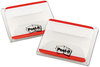 A Picture of product MMM-686F50RD Post-It® Tabs Lined 1/5-Cut, Red, 2" Wide, 50/Pack