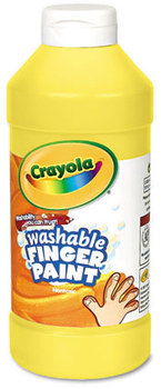Crayola® Washable Fingerpaint,  Yellow, 16 oz