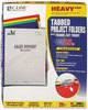 A Picture of product CLI-62140 C-Line® Heavyweight Tabbed Project Folders,  Letter, Poly, Assorted Colors, 25/Box