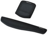 A Picture of product FEL-9252001 Fellowes® PlushTouch™ Wrist Rest with FoamFusion™ Technology Mouse Pad 7.25 x 9.37, Black