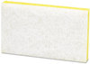 A Picture of product MMM-08251 Scotch-Brite™ Professional Light-Duty Scrubbing Sponge 63 #63, 3.6 x 6.1, 0.7" Thick, Yellow/White, 20/Carton