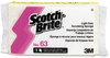 A Picture of product MMM-08251 Scotch-Brite™ Professional Light-Duty Scrubbing Sponge 63 #63, 3.6 x 6.1, 0.7" Thick, Yellow/White, 20/Carton