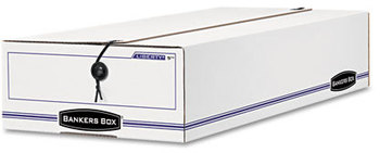 Bankers Box® LIBERTY® Check and Form Boxes 11" x 24" 5", White/Blue, 12/Carton