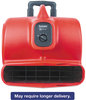 A Picture of product EUR-SC6054 Sanitaire® Commercial Three-Speed Air Mover with Built-on Dolly,  5 amp, Red, 25 ft Cord