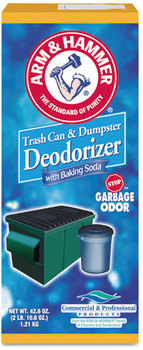 Arm & Hammer™ Trash Can & Dumpster Deodorizer with Baking Soda,  Sprinkle Top, Original, Powder, 42.6 oz
