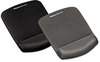 A Picture of product FEL-9252201 Fellowes® PlushTouch™ Wrist Rest with FoamFusion™ Technology Mouse Pad 7.25 x 9.37, Graphite