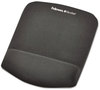 A Picture of product FEL-9252201 Fellowes® PlushTouch™ Wrist Rest with FoamFusion™ Technology Mouse Pad 7.25 x 9.37, Graphite