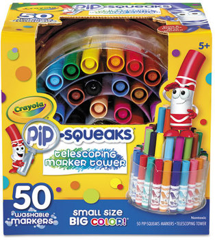 Crayola® Pip-Squeaks™ Telescoping Marker Tower™,  Assorted Colors, 50/Set