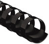 A Picture of product FEL-52323 Fellowes® Plastic Comb Bindings 1/2" Diameter, 90 Sheet Capacity, Black, 25/Pack