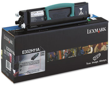 Lexmark™ E352H11A, E352H21A Toner Cartridge,  9000 Page-Yield, Black