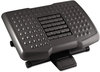 A Picture of product KTK-FR750 Kantek Premium Adjustable Footrest with Rollers,  Plastic, 18w x 13d x 4h, Black