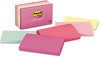 A Picture of product MMM-655AST Post-it® Notes Original Pads in Beachside Cafe Colors Collection 3" x 5", 100 Sheets/Pad, 5 Pads/Pack