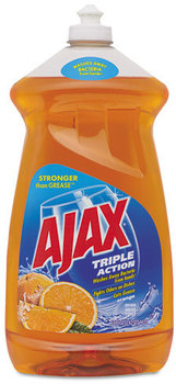 Ajax® Dish Detergent,  Liquid, Antibacterial, Orange, 52 oz, Bottle