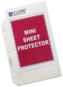 C-Line® Polypropylene Sheet Protector,  Clear, 2", 8 1/2 x 5 1/2, 50/BX
