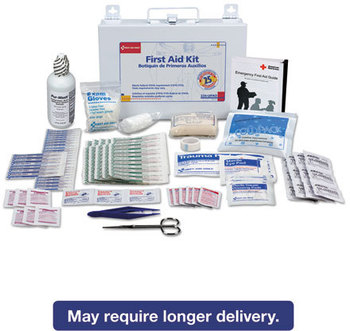 First Aid Only™ First Aid Kit in Metal Case for Up to 25 People,  106-Pieces, OSHA Compliant, Metal Case