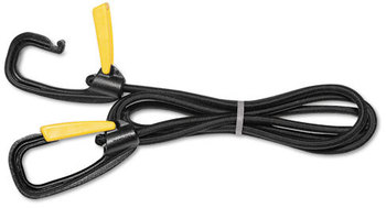 Kantek Bungee Cord with Locking Clasp,  Black, 72"