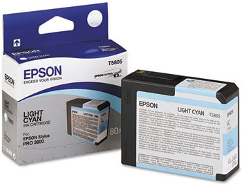 Epson® T580100 - T582000 Ink,  Light Cyan