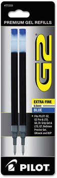 Pilot® Refill for Pilot® Gel Pens,  Dr. Grip Gel/Ltd, ExecuGel G6, Q7, Ex Fine, Blue, 2/Pack