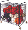 A Picture of product CSI-LFX Champion Sports Lockable Ball Storage Cart,  24-Ball Capacity, 37w x 22d x 20h, Black