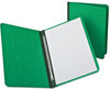 A Picture of product OXF-12703 Oxford® Heavyweight PressGuard® and Pressboard Report Cover with Reinforced Side Hinge,  Prong Clip, Letter, 3" Capacity, Light Green