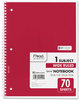 A Picture of product MEA-06622 Mead® Spiral® Notebook,  Perforated, College Rule, 8 1/2 x 11, White, 100 Sheets
