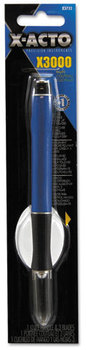 X-ACTO® X3000™ Rubber-Barrel Hobby Knife,  Three #11 Blades, Royal Blue