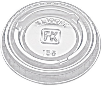 Fabri-Kal® Portion Cup Lids,  Fit 0.75-1 oz Portion Cups, Clear, 2500/Carton