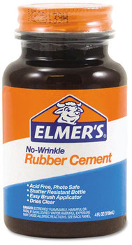 Elmer's® Rubber Cement,  Repositionable, 4 oz