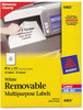 A Picture of product AVE-6465 Avery® Removable Multi-Use Labels Inkjet/Laser Printers, 8.5 x 11, White, 25/Pack