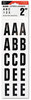 A Picture of product COS-098131 COSCO® Letters, Numbers & Symbols,  Numbers & Symbols, Adhesive, 2", Black