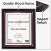 A Picture of product NUD-17401 NuDell™ Executive Document Certificate Frame,  Plastic, 8 x 10, Black/Mahogany