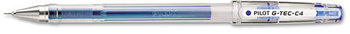 Pilot® G-TEC-C Ultra Gel Ink Stick Pen,  Blue Ink, .4mm, Dozen