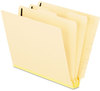 A Picture of product PFX-13175 Pendaflex® Manila End Tab Classification Folders 2" Expansion, 2 Dividers, 6 Fasteners, Letter Size, Exterior, 10/Box