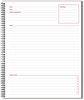 A Picture of product MEA-06132 Cambridge® Wirebound Guided Business Notebook,  Linen, Meeting Notes, 8 1/4 x 11, 80 Sheets